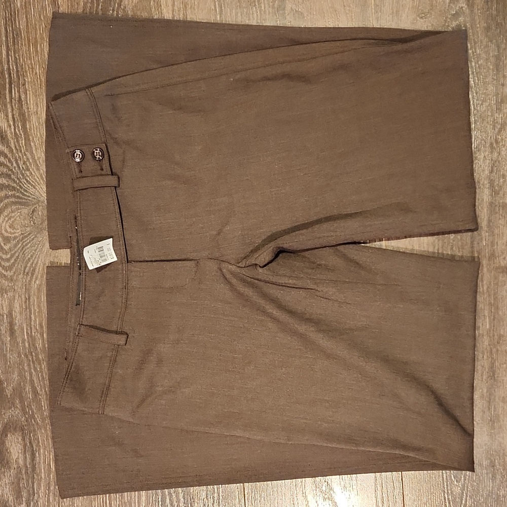 ❤️ NWT! FABRIZIO GIANNI WIDE LEG TROUSERS / PANTS, BROWN, 6 (28)